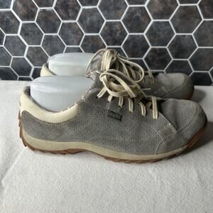 Simple Vintage Gray Suede Athletic Sneakers Cross Training Women's Shoes 10